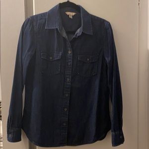 Banana Republic Soft Wash Denim Shirt SZ M